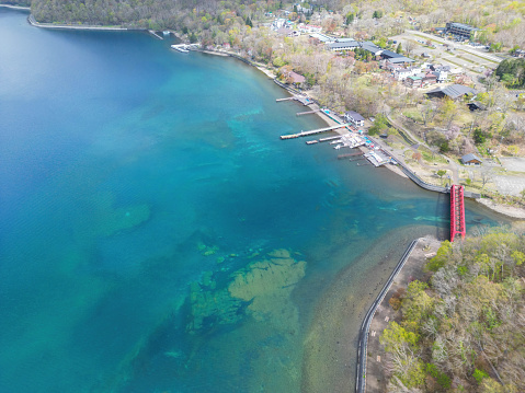 Shikotu lake in Hokkaido
