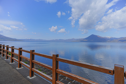 Shikotu lake in Hokkaido
