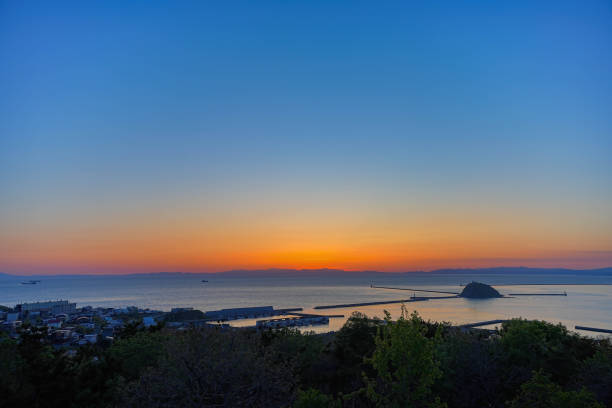istock Night view of Muroran city 1688201890