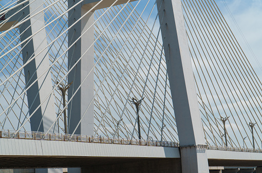 Steel Cable Suspension Bridge