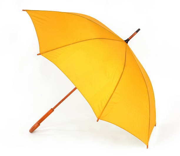 istock yellow umbrella on a white background 168822585