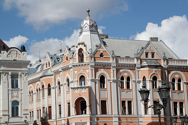 istock building with knight statue Novi Sad Serbia 168822651