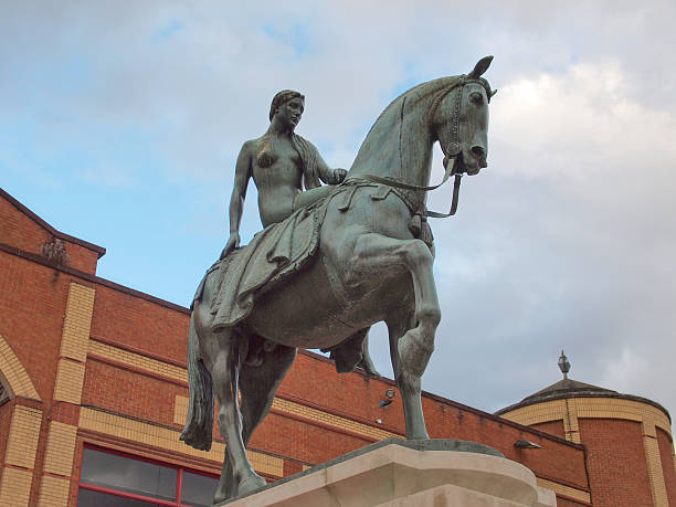 Lady Godiva Statue monument of Lady Godiva, Coventry, UK coventry godiva stock pictures, royalty-free photos & images