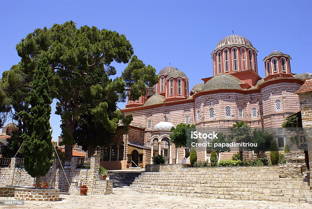 Kloster in der Xenofontos Athos, Griechenland - Lizenzfrei Architektur Stock-Foto