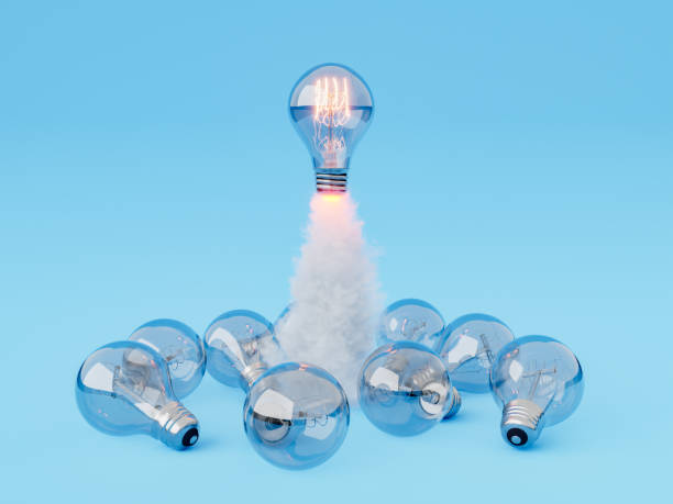 istock a light bulb taking off over others lying on the ground 1688296361