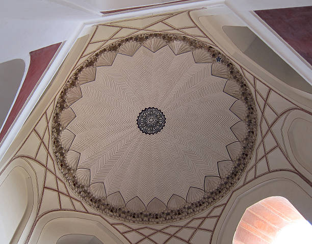 Ceiling of a dome. stock photo