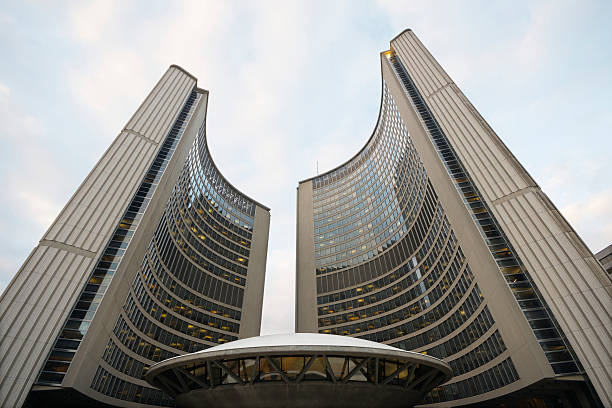 istock Modern architecture of the City Hall, Toronto 168829877
