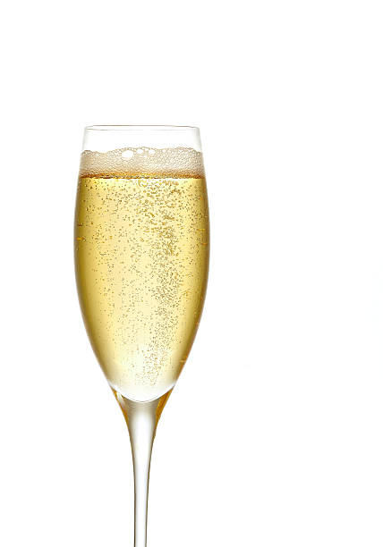 istock Champagne in glass with fizz 168829924