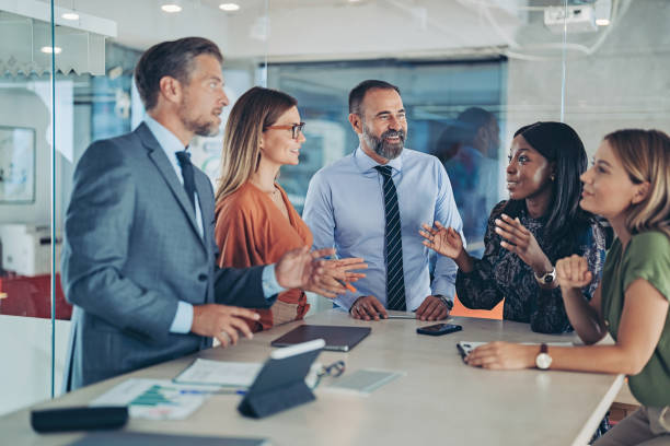 istock Businesswoman explaining a new concept 1688303492