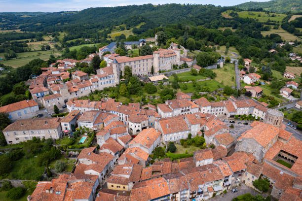 istock Saint-Lizier France from above 1688322590
