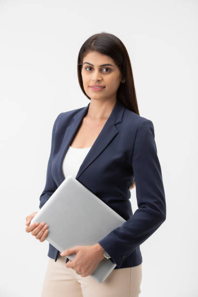 istock Female Entrepreneur holding laptop. 1688342083