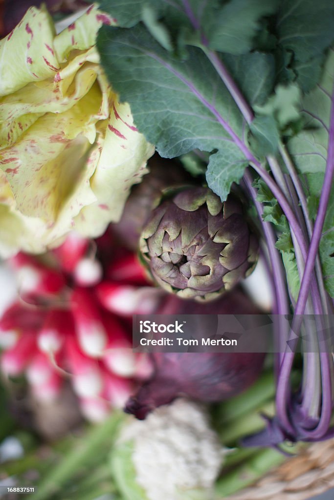 Close-up di verdure di varietà - Foto stock royalty-free di Abbondanza