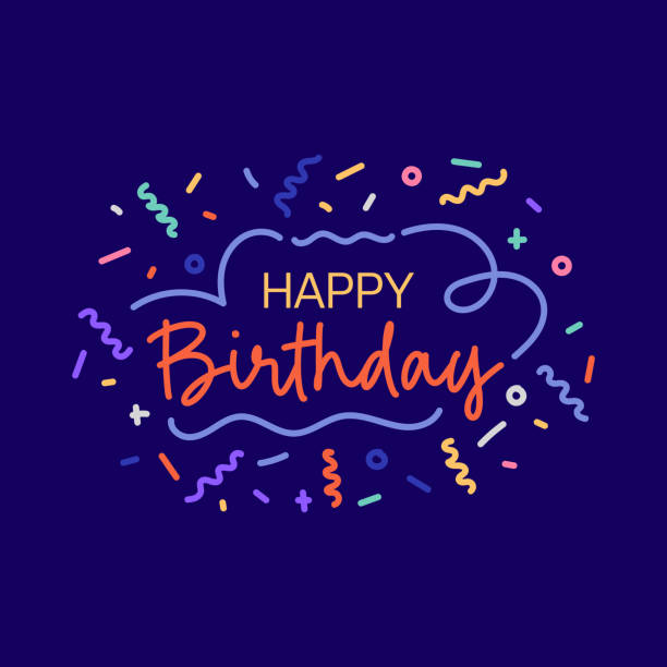 Happy Birthday Concept Vector Illustration vector art illustration