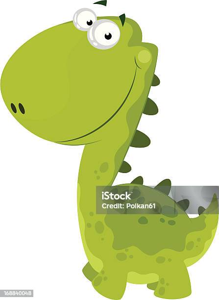 Green Uśmiech Dino - Stockowe grafiki wektorowe i więcej obrazów Bez ludzi - Bez ludzi, Dinozaur, Dowcip rysunkowy