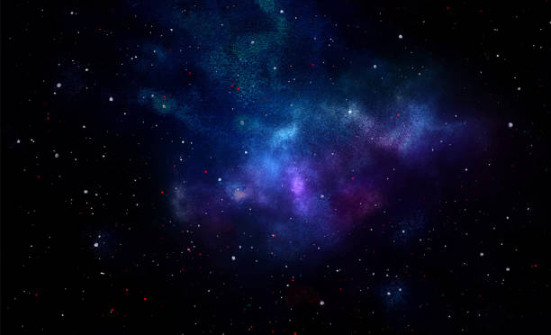istock Vector cosmic illustration. Beautiful colorful space background. Watercolor Cosmos 1688461242