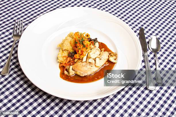 닭 가슴살 굴 버섯 폴렌타 0명에 대한 스톡 사진 및 기타 이미지 - 0명, 건강한 식생활, 고기