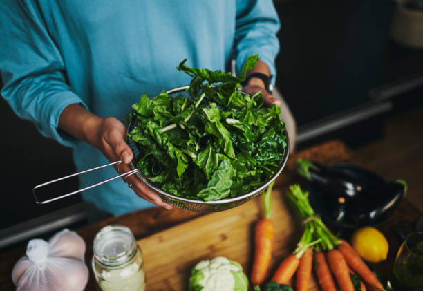 nutritional value man preparing raw vegetables, superfoods, stock photo, copy space spinach stock pictures, royalty-free photos & images