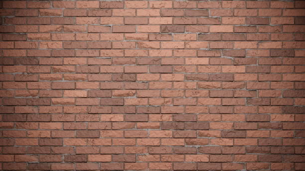 istock Brick wall red color on cement mortar. Brick background. 3d render 1688543692