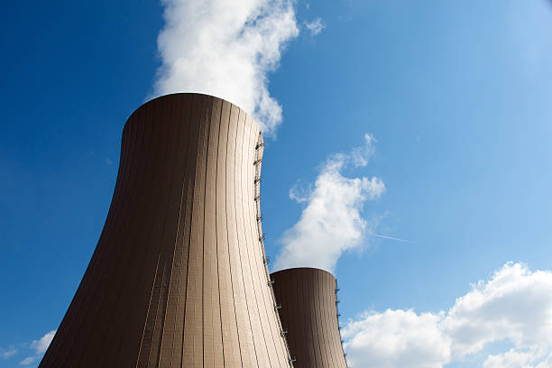 istock Nuclear power plant against  clouds and sky 168855677