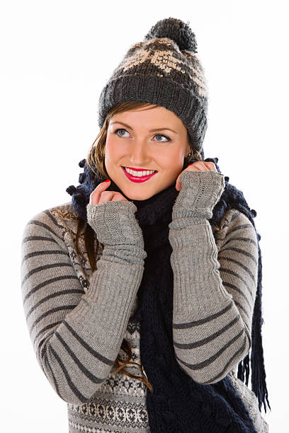 istock Woman and woolen outfit 168855693