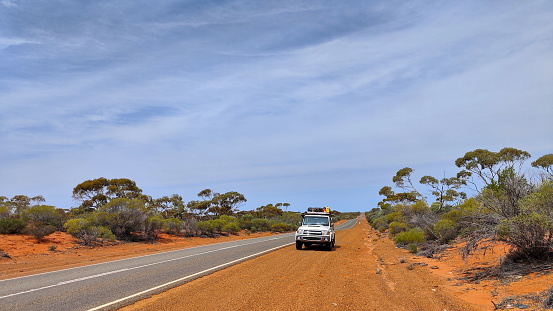 Outback Highway in the middle of Australia