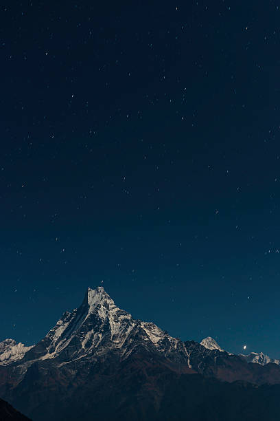 istock Stars shining over Machapuchare Fishtail mountain Himalayas Nepal 168856774