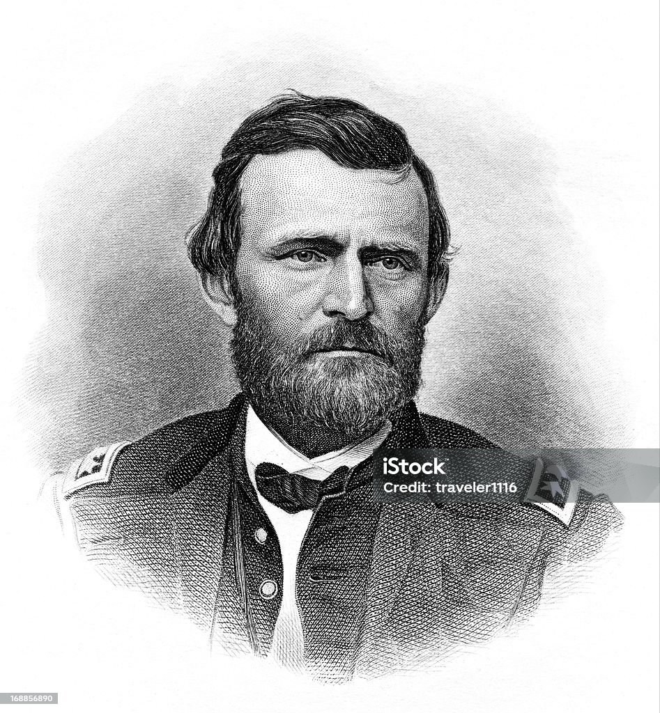 Ulysses Simpson Grant - Illustration de Ulysses S Grant libre de droits