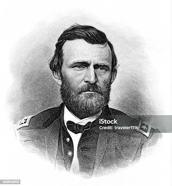 Ulysses Simpson Grant Vecteurs libres de droits et plus d'images vectorielles de Ulysses S Grant - Ulysses S Grant, Gravure à l'eau forte, Hommes