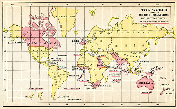 британской империи от 1883 - british empire stock illustrations