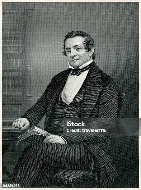 Ilustración de Washington Irving y más Vectores Libres de Derechos de Washington Irving - Washington Irving, 1873, Adulto