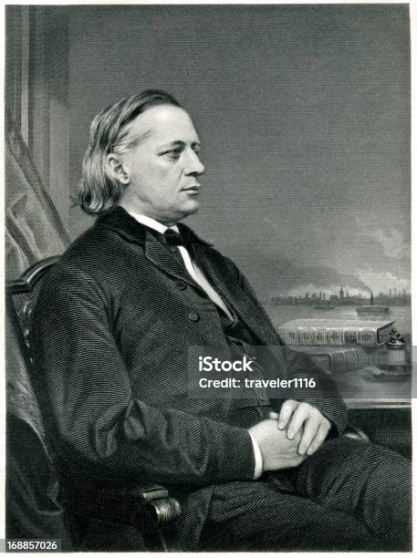 Henry Палата Beecher — стоковая векторная графика и другие изображения на тему 1873 - 1873, Антиквариат, Вертикальный