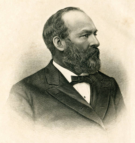 ilustrações, clipart, desenhos animados e ícones de james abram garfield - 1884