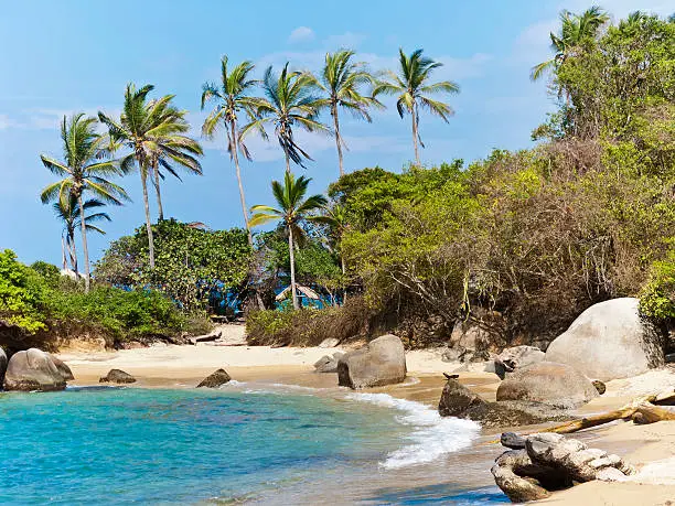 Tayrona National Natural Park, Colombia Next To The City Of Santa Marta