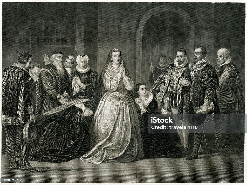 Derniers Moments pour Reine Marie Ire d'Écosse - Illustration de Reine Marie Ire d'Écosse libre de droits