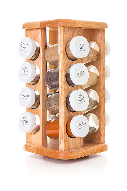 Spice rack Spice rack on white background spice rack stock pictures, royalty-free photos & images