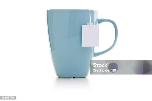 Blue Mug With Tea Bag Stock Photo - Download Image Now - Tea - Hot Drink, Mug, Tea Cup