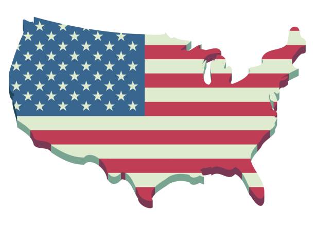 istock 3D map of the United States cut out (flat design) 1688578362