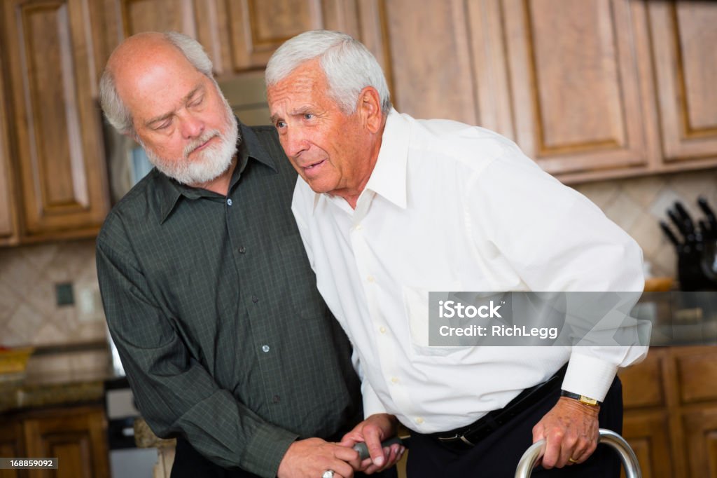 Aging Vater und Sohn - Lizenzfrei Vater Stock-Foto