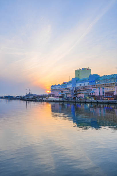 istock Night view of Kushiro city 1688604603