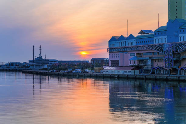 istock Night view of Kushiro city 1688608583