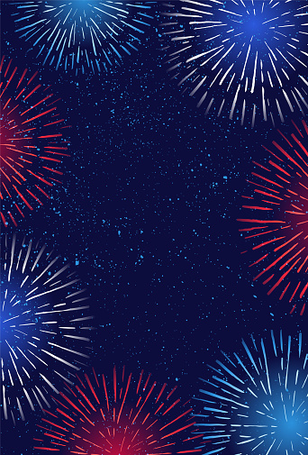 fireworks on the sky background