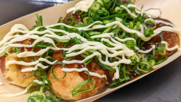 istock Takoyaki with green onions and mayonnaise 1688736289