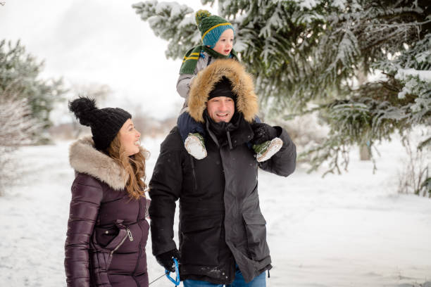 istock Happy family enjoying winter 1688748987