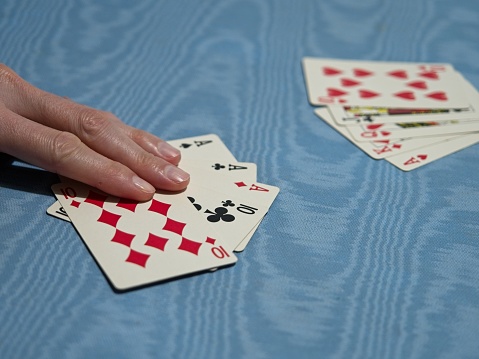 Sneak preview of an elderly transgender lady's playing cards.