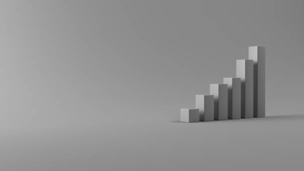 istock Business Graph Bar step to growth success 3d render creative concept 1688757373