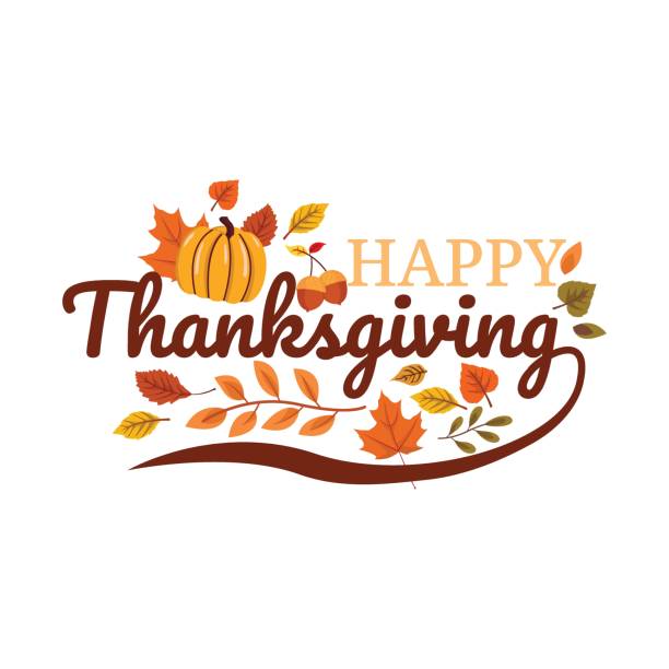 happy thanksgiving autumn holiday background - thanksgiving stock illustrations