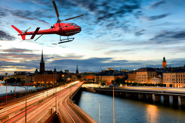istock Helicopter tour over Stockholm. 1688783092