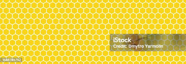 Honey Geometry Pattern Honeycomb Pattern Honey Background With Hexagon Geometry Stock ...