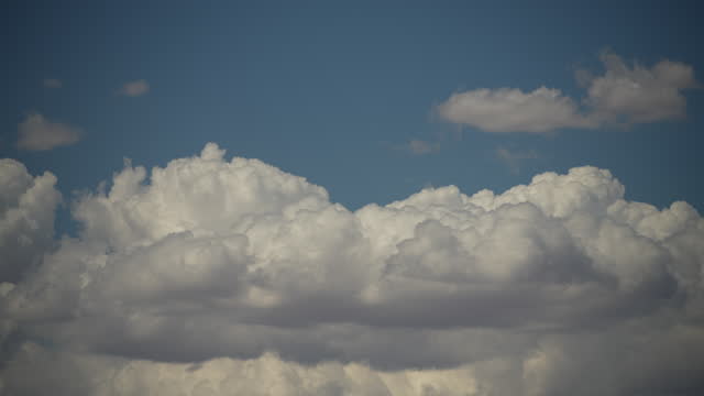 Cumulus cloud forming and dissipating - sky only cloudscape time lapse