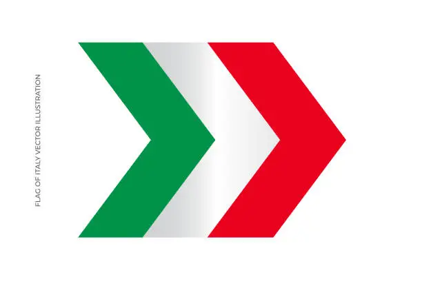 Vector illustration of Flag of Italy stock illustration. Italian Flag.
